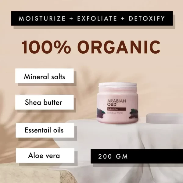 RAW AFRICAN Oud Exfoliator and Moisture made of 100% Natural Essential Oils - Image 2
