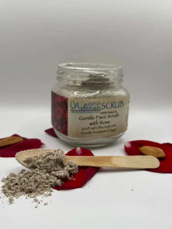 Radiant Glow: All-Natural Almond Rose Facial Scrub - Image 4