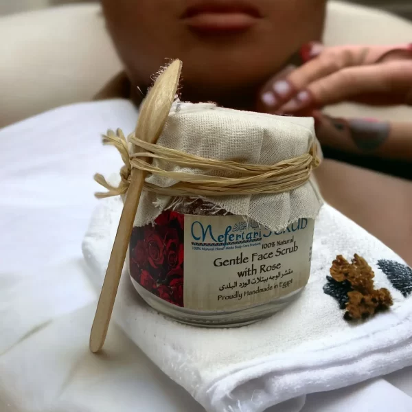 Radiant Glow: All-Natural Almond Rose Facial Scrub - Image 3