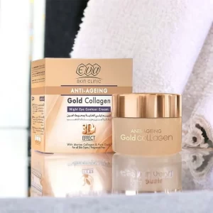 Eva Gold Collagen Eye Cream 15ml - Anti-Aging Night Contour Care with 24K Gold