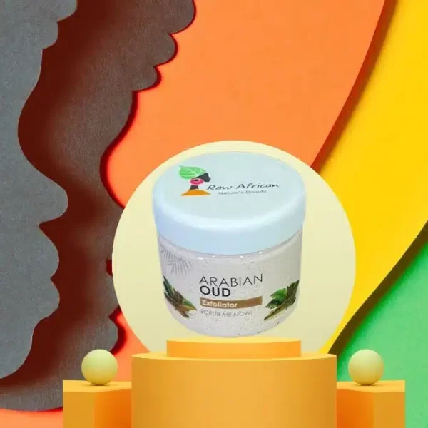 RAW AFRICAN Oud Exfoliator and Moisture made of 100% Natural Essential Oils