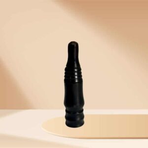 Egyptian Ebony Wood Kohl Container - Handcrafted Traditional Carved Cosmetic Holder