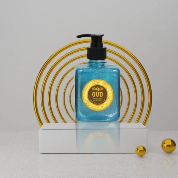 Luxury Oud Musk Liquid Soap - Hand & Body Wash for All Skin Types - Blue Musk & Cedarwood