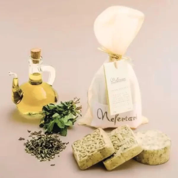 Peppermint Olive Oil Soap All-Natural Radiance by Nefertari - Image 4