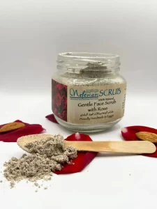 Radiant Glow: All-Natural Almond Rose Facial Scrub