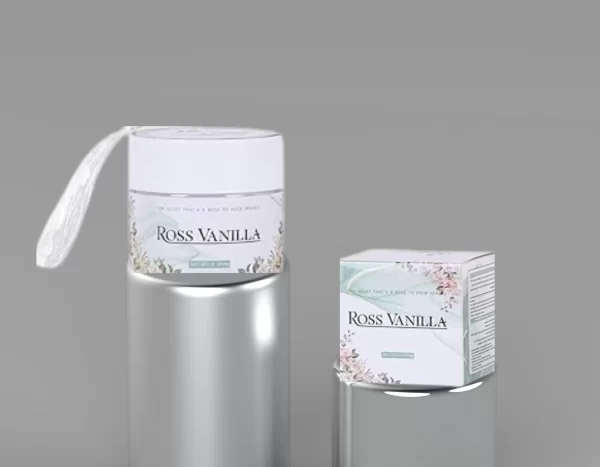 Makhmarya Larosa Ros Vanilla Body Cream - Fermented Skincare, Radiant Pink Vanilla Scent