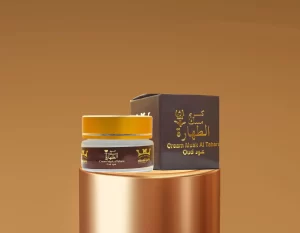 Makhmarya Cream Musk Al Tahara Oud by Hamil Al-Musk - 20g Saudi Arabian Musk Cream for Women, Long-Lasting & Natural Ingredients