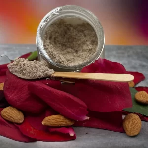 Radiant Glow: All-Natural Almond Rose Facial Scrub
