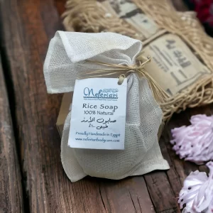 Rice soap for skin whitening by Nefertari